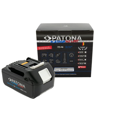 PATONA Platinum 18V Bateria Makita BL1850 do serii Makita LXT z wejściem i wyjściem USB-C PD65W