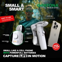 PATONA Premium 3-osiowy gimbal do smartfona z mini lampką i statywem w zestawie