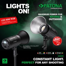 PATONA Premium Lampa LED 80W RGB Bowens PATONA Premium Lampa LED 80W RGB Bowens