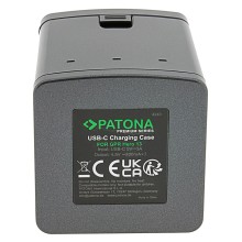 PATONA Premium potrójna ładowarka do GoPro MISSION 1 MISSION 1 PRO, Hero 13 z kablem USB-C PATONA Premium potrójna ładowarka do GoPro MISSION 1 MISSION 1 PRO, Hero 13 z kablem USB-C