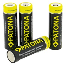 PATONA 4x akumulatorki paluszki AA LR6 2450mAh w pudełku do przechowywania/transportu PATONA 4x akumulatorki paluszki AA LR6 2450mAh w pudełku do przechowywania/transportu