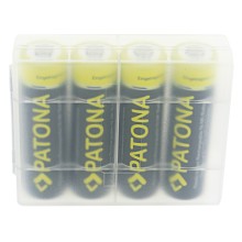 PATONA 4x akumulatorki paluszki AA LR6 2450mAh w pudełku do przechowywania/transportu PATONA 4x akumulatorki paluszki AA LR6 2450mAh w pudełku do przechowywania/transportu