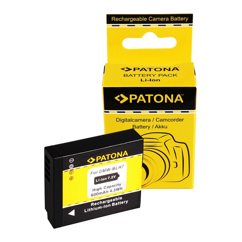 PATONA Bateria f. Panasonic DMC-GM1 DMW-BLH7E GM1 BLH7E
