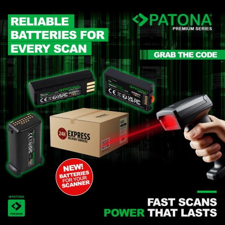 PATONA Premium do Zebra MC9200 BTRY-MC9X-26MA-01