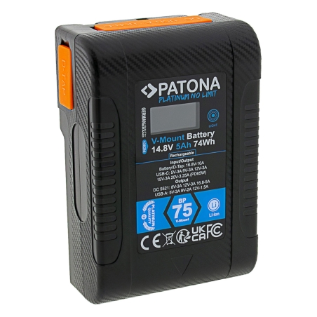 PATONA Platinum Akumulator V-Mount BP-75W PD65 74Wh