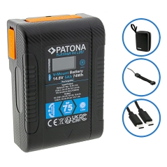 PATONA Platinum Akumulator V-Mount BP-75W PD65 74Wh