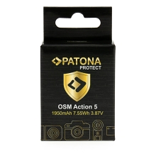 PATONA PROTECT Akumulator BCX202 do kamer sportowych DJI Osmo Action 3 4 5 6 PATONA PROTECT Akumulator BCX202 do kamer sportowych DJI Osmo Action 3 4 5 6