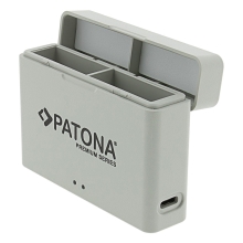PATONA Premium Dual Etui ładujące do DJI Osmo Action 3, 4 i 5 (z kablem USB-C) PATONA Premium Dual Etui ładujące do DJI Osmo Action 3, 4 i 5 (z kablem USB-C)