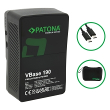 PATONA Premium Akumulator V-Mount VBase 190 PD100 190Wh USB-C USB-A D-Tap