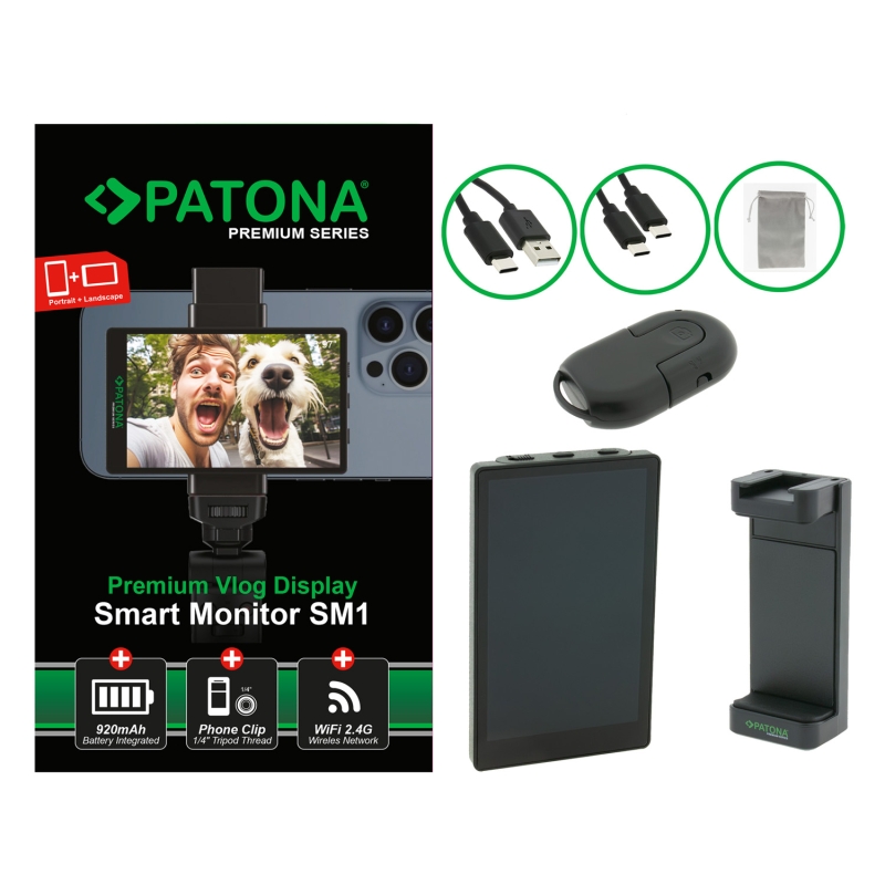 PATONA Premium Vlog Display Smart Monitor SM1 do smartfonów