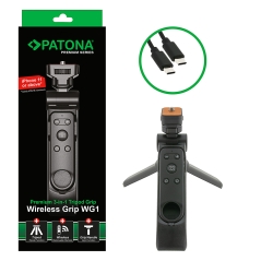 PATONA Premium Vlog Selfie Tripod Wireless Grip WG1 - uchwyt dla vlogerów z pilotem Bluetooth
