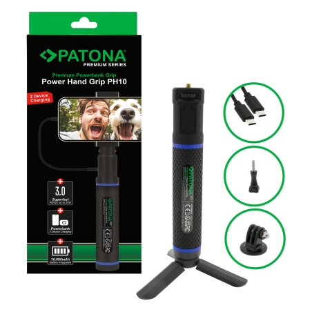 PATONA Premium Grip Power Hand PH10 z wbudowanym powerbankiem