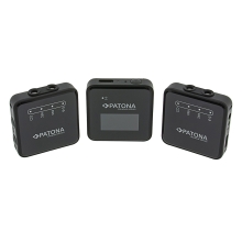 PATONA Premium M16 – Zestaw Mikrofonów Bezprzewodowych z dwoma nadajnikami i jednym odbiornikiem