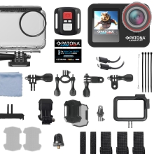 PATONA Platinum BIG SET Kamera sportowa Action Cam Life SL5 6K 90fps + Akcesoria + 2 Akumulatory + Ładowarka + Karta 64GB PATONA Platinum BIG SET Kamera sportowa Action Cam Life SL5 6K 90fps + Akcesoria + 2 Akumulatory + Ładowarka + Karta 64GB