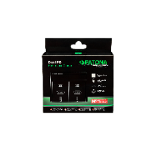 PATONA Premium Ładowarka Dual PD Performance do Panasonic DMW-BLK22 DC-S5, DC-S9, G9, GH5, GH5S z wejściem/wyjściem USB-C