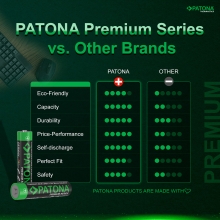 PATONA Premium AAA Micro LR03 – 10x baterii alkalicznych 1.5V