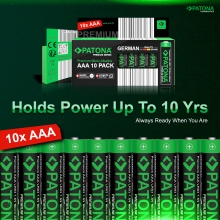 PATONA Premium AAA Micro LR03 – 10x baterii alkalicznych 1.5V