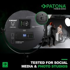 PATONA Premium Lampa LED Soft SL-360APRC do zdjęć i wideo ze sterowaniem z aplikacji