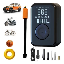 PATONA Pompka Elektryczna do opon samochodowych, rowerowych, materacy, piłek Powerbank Lampka LED