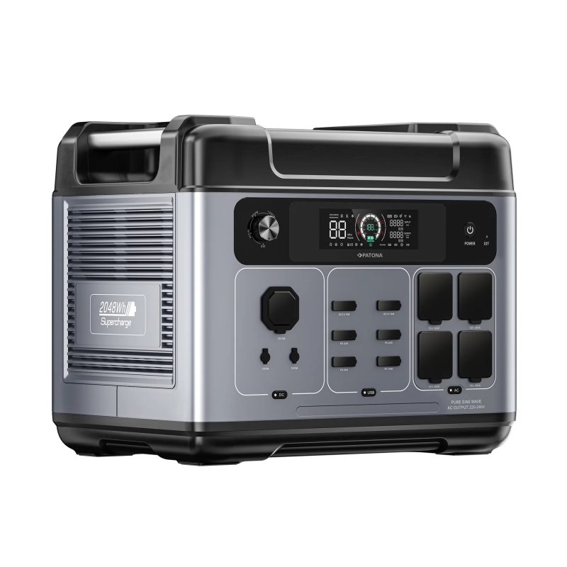 PATONA Platinum Stacja Zasilania Autarc 2400 4xAC4000W 2048Wh USB-C:1xPD100W 1xPD45W 2xPD20W USB-A:2×18W PATONA Platinum Stacja Zasilania Autarc 2400 4xAC4000W 2048Wh USB-C:1xPD100W 1xPD45W 2xPD20W USB-A:2×18W