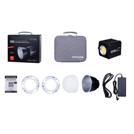 PATONA Premium LED Professional Lampa Foto Wideo LED COB 60W ML-600