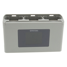 PATONA Platinum Potrójna Ładowarka BC-JMI2B do DJI Mini 2 / Mavic Mini z funkcją powerbanku i miejscem na karty SD