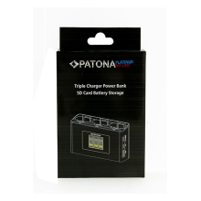 PATONA Platinum Potrójna Ładowarka BC-JMI2B do DJI Mini 2 / Mavic Mini z funkcją powerbanku i miejscem na karty SD