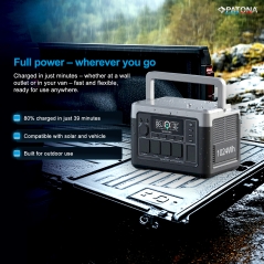 PATONA Platinum Stacja Zasilania Autarc 1800 4x AC1800W 1024Wh USB-C: 1x PD100W 1x PD20W USB-A: 2x18W