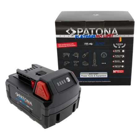 PATONA Platinum 18V Akumulator do Milwaukee M18 z portem USB-C PD45W