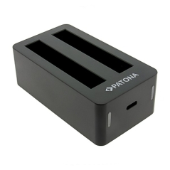PATONA Podwójna ładowarka do Insta360 X5 (CINSBAHA) z kablem USB-C