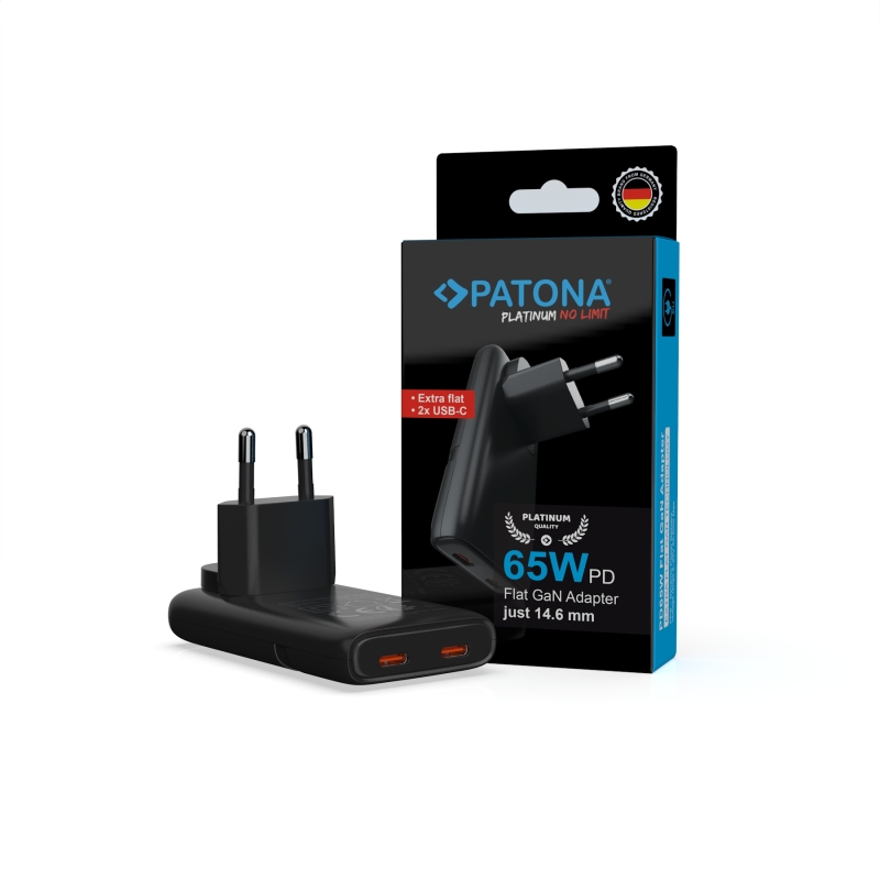 PATONA Platinum Ładowarka płaska GaN PD65W PATONA Platinum Ładowarka płaska GaN PD65W