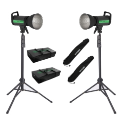 Zestaw studyjny 240W LED COB statywy, pokrowce