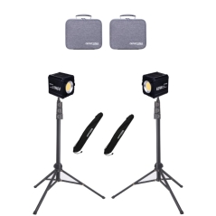 Studio Set 120W – oświetlenie, statywy, pokrowce w komplecie