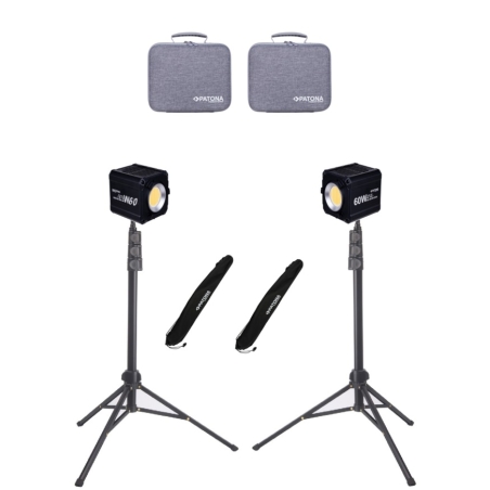 Studio Set 120W – oświetlenie, statywy, pokrowce w komplecie