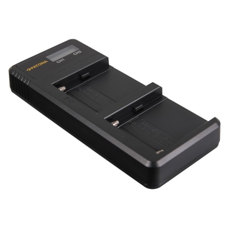 PATONA Zestaw Ładowarka podwójna + 4 akumulatory do Sony NP-F970D
