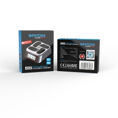 PATONA Platinum Szybka Ładowarka 4-kanałowa USB-C PD/QC do Panasonic DMW-BLK22 (45W)