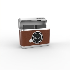 PATONA Platinum Retro Dual Charging Case USB-C do Fuji NP-W126 – ładowarka + etui (PD/QC, LED)