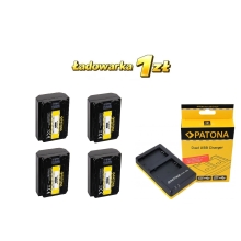Zestaw Ładowarka podwójna + 4x akumulator do Sony NP-FZ100 A7 III A7M3 Alpha 7 III A7 R III A7RM3 Alpha 7 R III A9 Alpha 9