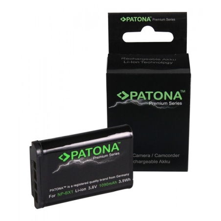 PATONA Zestaw Ładowarka podwójna + 4x Bateria Premium do Sony NP-BX1 Sony CyberShot DSC RX100 DSC RX1r