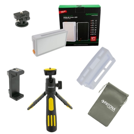 Mobilny Zestaw oświetleniowy LED RGB 40W + Statyw