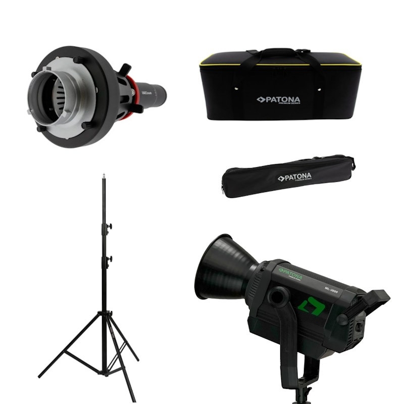 Zestaw oświetleniowy Projekcja LED 3000W+ Strumienica+ statyw, pokrowiec, torba