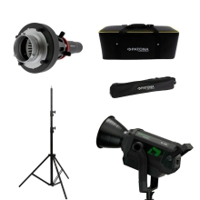 Zestaw oświetleniowy Projekcja LED 3000W+ Strumienica+ statyw, pokrowiec, torba