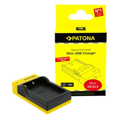 PATONA Zestaw ładowarka i akumulator do NIKON EN-EL9 ENEL9 D40 D 40 D-40 D40x D60 D5000