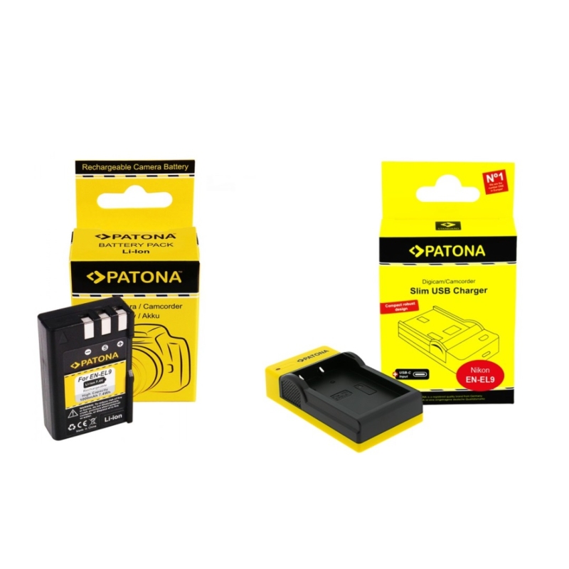 Zestaw ładowarka i akumulator do NIKON EN-EL9 ENEL9 D40 D 40 D-40 D40x D60 D5000