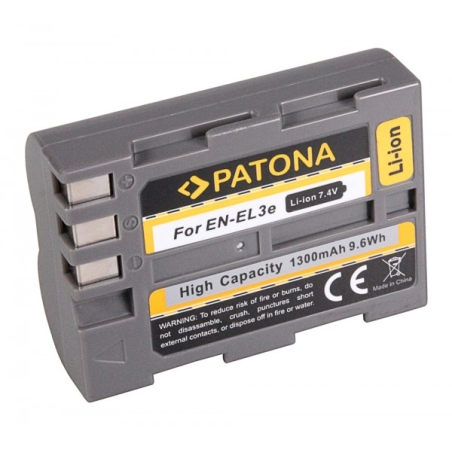 PATONA Zestaw ładowarka USB-C akumulator do Konica Minolta Nikon EN-EL3 Dynax 5D 7D Nikon EN-EL3