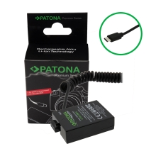 PATONA Premium Adapter Dummy akumulatora Canon LP-E8 / LP-E8+ z USB-C – do EOS 550D / 600D / 650D / 700D PATONA Premium Adapter Dummy akumulatora Canon LP-E8 / LP-E8+ z USB-C – do EOS 550D / 600D / 650D / 700D