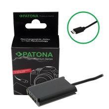 PATONA Premium Adapter Dummy akumulatora Sony NP-BX1 z USB-C – do Sony Cyber-shot DSC-RX100 / RX1 / HX50V / HX300 / WX300