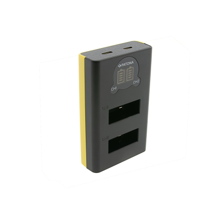 PATONA Ładowarka Dual LCD USB GoPro Max 2 – do akumulatorów AMBAT-001