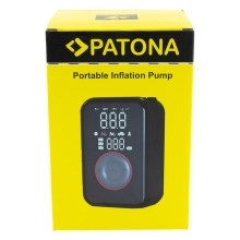 PATONA Pompka Elektryczna do opon samochodowych, rowerowych, materacy, piłek Powerbank Lampka LED