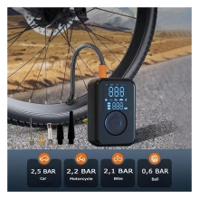 PATONA Pompka Elektryczna do opon samochodowych, rowerowych, materacy, piłek Powerbank Lampka LED
